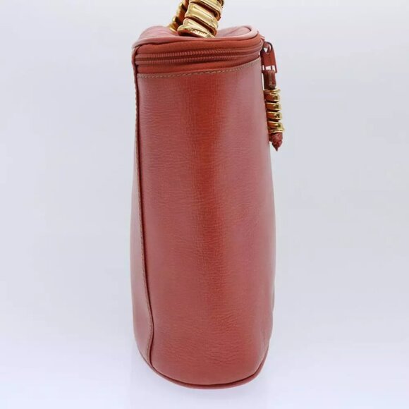 LOEWE Vanity Velazquez Twist Hand Bag Leather Orange - Picture 2 of 7